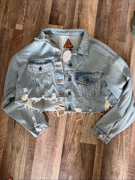 Signature8 Jackets & Blazers - Signature8 ripped jeans jacket M